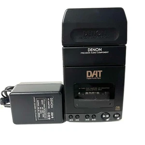Rare DENON DTR-80P Portable DAT Player + AP-20 AC Adapter Junk for Parts/Repair - Picture 1 of 9
