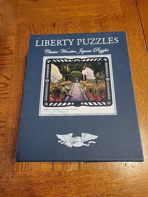Liberty Wooden Puzzle Floral Garden Jardin de Aranjuez, Santiago Rusinol 690 pcs - Image 1 of 4