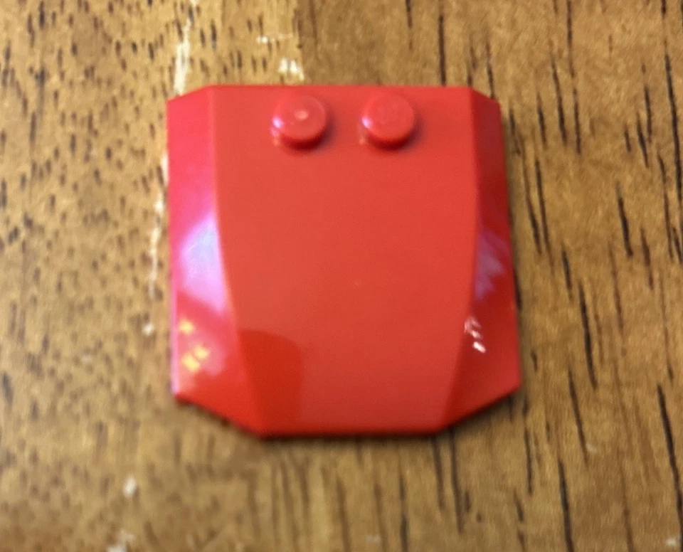 LEGO деталь тройной угловой изогнутый клин капот автомобиля 4x4x2/3 деталь # 45677 красный - Изображение 1 из 1