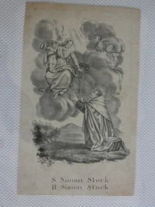 Image pieuse mortuaire en flamand : saint simon stock - Imagen 1 de 1