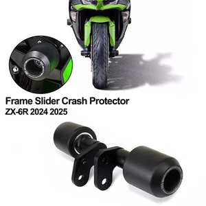 NEW BLACK Frame Slider Crash Protectors For KAWASAKI NINJA ZX-6R ZX636 2024 2025 - Picture 1 of 6