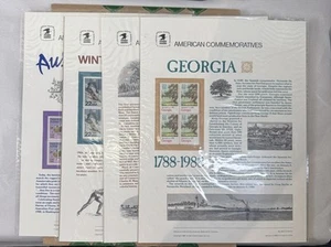 Colección de estampillas conmemorativas americanas 1988 299, 300, 301 y 302 todo en serie - Imagen 1 de 9