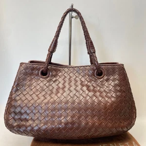 BOTTEGA VENETA Handtasche Intrecciato Leder mit geflochtenen Griffen braun Damen - Bild 1 von 17
