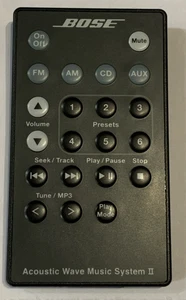 Bose Wave Music System II Remote Control Only – Black – OEM Original - Picture 1 of 3