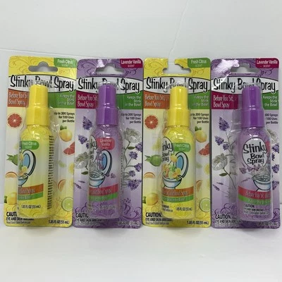 TREASUE ISLE Set of 4 Stinky Bowl Spray 1.85oz - Before You Go Toilet Bathroom Deodorizer
