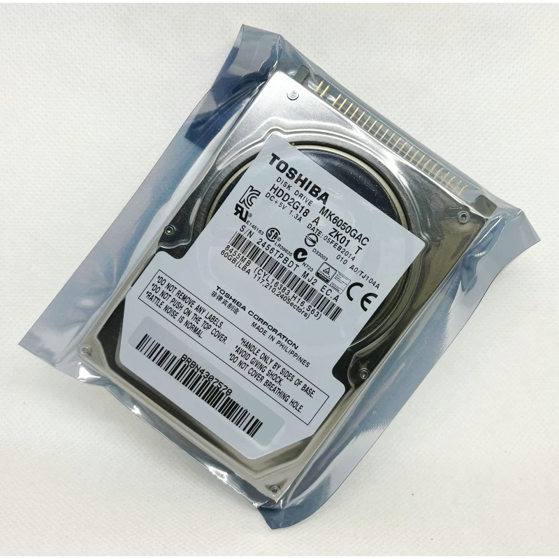 MK6050GAC Toshiba 60GB built-in 2.5" automotive temperature control hard drive - Image 1 of 4