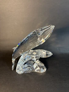 Swarovski Crystal SCS 1992 Whales Care For Me Animal Figurine No Box - Picture 1 of 18