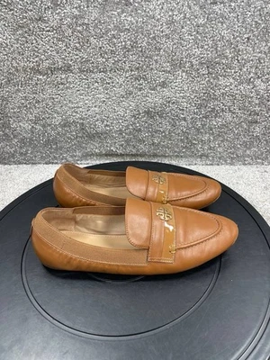 Tory Burch Shoes Womens Size 6.5 M Jolie Loafer Brown Leather Comfort Slip On - Image 1 of 4