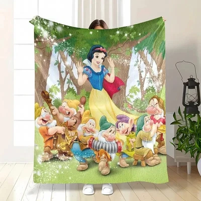 Snow White Princess And Seven Dwarfs Fleece, Fleece Blanket - Image 1 of 4