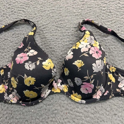 Victoria Secret 胸罩 34B T 恤文胸身体维多利亚内衬完美覆盖 — 第 1/4 张图片