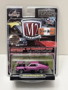 M2 Machines SIGNED By Sean Taylor ‘70 Ford Mustang BOSS 302 ‘09 HOBBYRAMA PURPLE - Picture 1 of 18