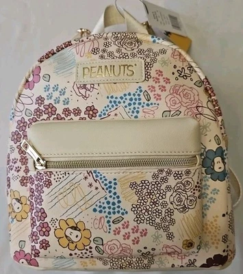 Peanuts Snoopy Cottage Floral Spring All Over Print Mini Backpack🌸 - NWT - Image 1 of 4