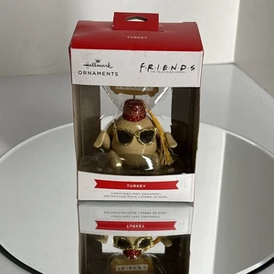 Hallmark Friends Turkey in Fez and Sunglasses Christmas Ornament - Picture 1 of 9