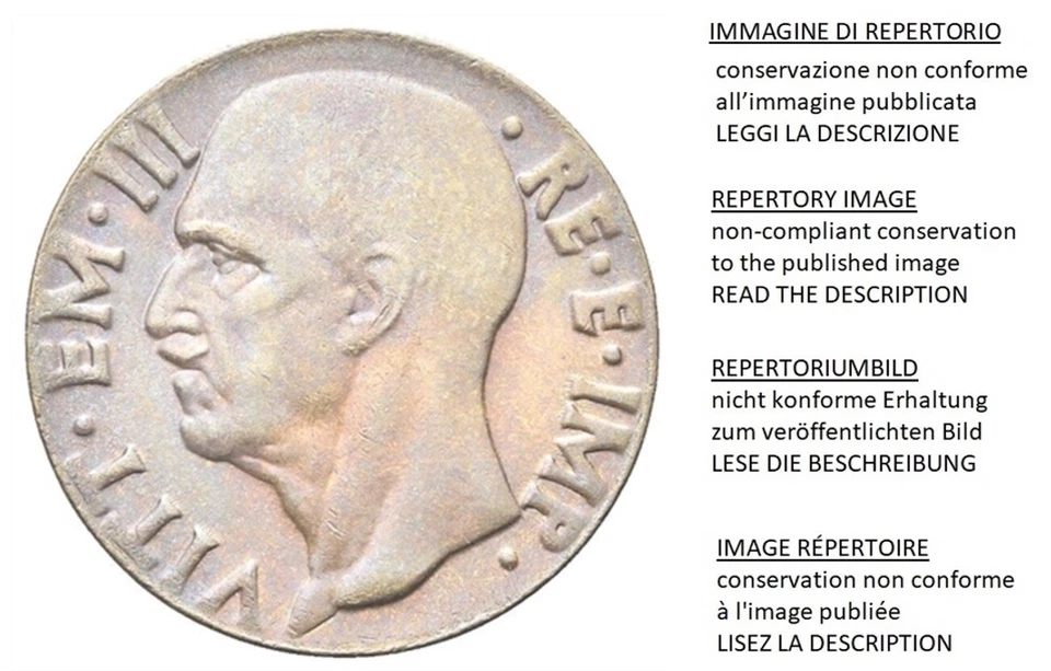10 centesimi IMPERO VITTORIO EMANUELE III da 1936 al 1943 SCEGLI ANNO DA TENDINA - Immagine 1 di 1