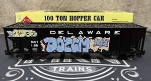 Aristo Craft ART 41425 Delaware & Hudson 100 Tonnen Hopper Graffiti G Scale LN/BOX - Bild 1 von 18