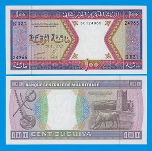 Mauritania 100 Ouguiya, P 4k 2002 UNC ( P 4 k ) - Picture 1 of 1