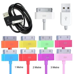 CAVO CARICATORE SINCRONIZZAZIONE DATI USB A 30 PIN PER IPHONE 4 4S IPad iPod 2/3/4 1/2/3 metri - Foto 1 di 28