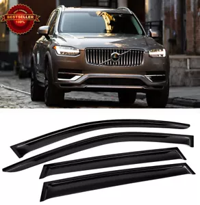 Front Rear Window Visor Sun Vent Rain Wind Guard Shade For 15-Up Volvo XC90 - Bild 1 von 6