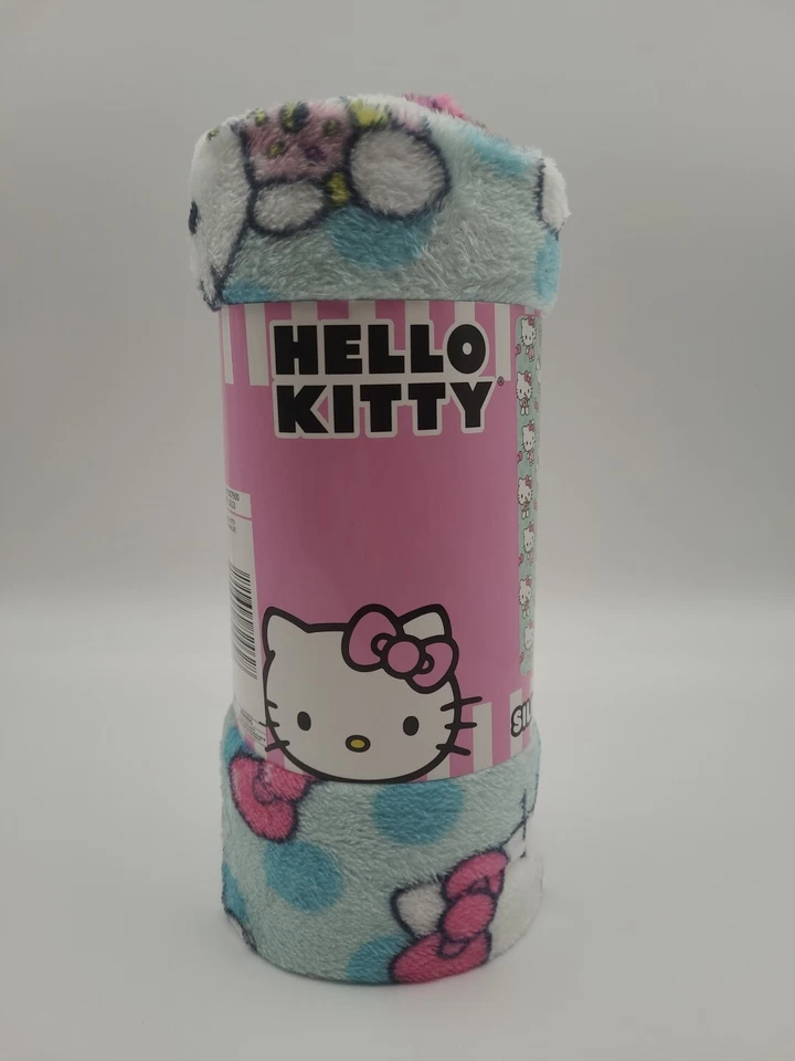 Sanrio Hello Kitty Hot Air Balloon 40 Inch. Silk Touch Throw Blanket