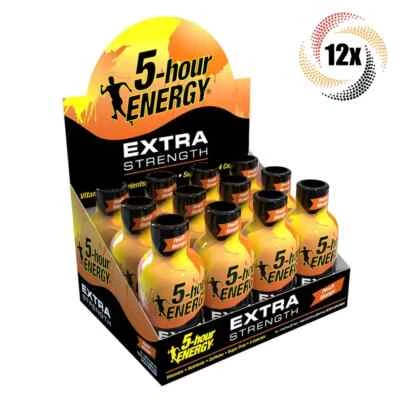 Caja Completa 12x Botellas 5 Horas Energía Extra Melocotón Mango, Sin Azúcar - 1.93oz Foto 1 de 2