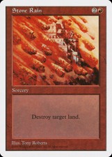 Magic MTG Tradingcard Fifth Edition 1997 Stone Rain