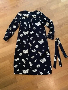 Kleid A.P.C. Schwarz mit cremefarbigem Druck Gr.36 Sehr gepflegt - Bild 1 von 5