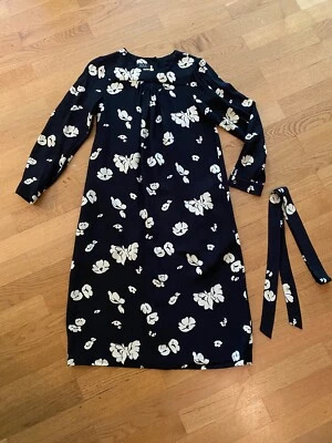 Kleid A.P.C. Schwarz mit cremefarbigem Druck Gr.36 Sehr gepflegt - Bild 1 von 4