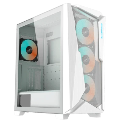 GIGABYTE GB-C301GW-TYPE-C-V2 Midi Tower Gaming Gehäuse mit Sichtfenster white - Bild 1 von 4