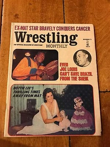 1973 WRESTLING MONTHLY MAGAZINE JOE LEWIS BOBO BRAZIL DOTTIE LEE SHEIK VON RASCH - Picture 1 of 2