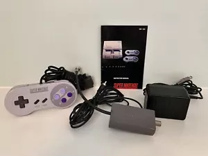 Super Nintendo SNES OEM Controller AC Adapter RF Switch Manual Lot Excellent - Picture 1 of 8