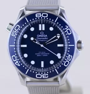 Omega Uhr Seamaster 42 Blue Dial 60th Anniversary Bond 007 Edition Steel Top B+P - Bild 1 von 16