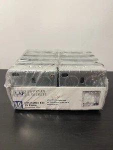 LAP 1G GALVANISED STEEL INSTALLATION BOX 25MM - Picture 1 of 4