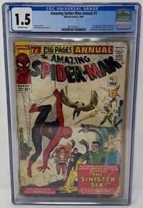 Amazing Spider-Man Annual #1 CGC 1.5 1964 1st app Sinister Six Marvel Comics - Picture 1 of 8