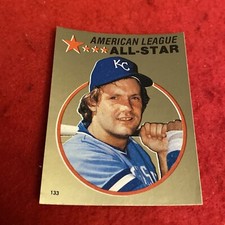 1982 George Brett Topps Sticker #133 FOIL