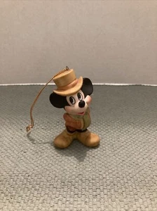 Mickey Mouse Disney Christmas Carol Scrooge Ornament Ceramic Japan - Picture 1 of 11