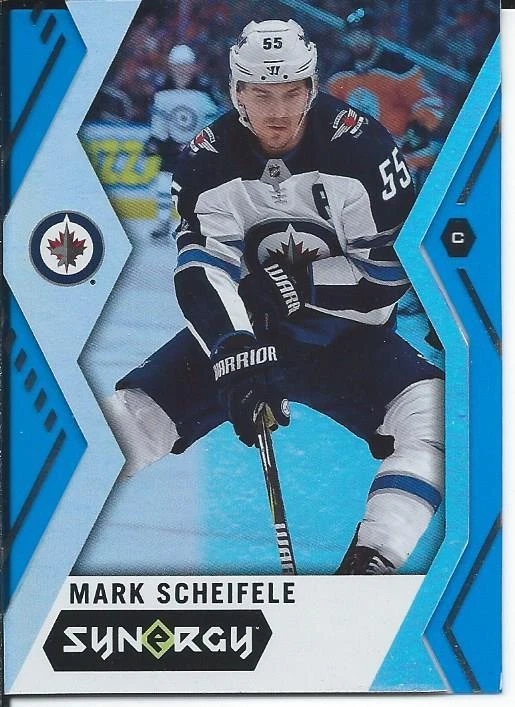 2017-18 Upper Deck Synergy MARK SCHEIFELE Blue Parallel #24 Winnipeg Jets - Image 1 of 2
