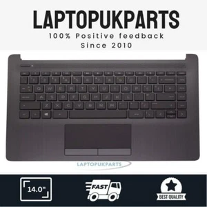 Fits For HP 14-CM0013NB Keyboard Complete Housing Palmrest + Touchpad UK Black - Afbeelding 1 van 4