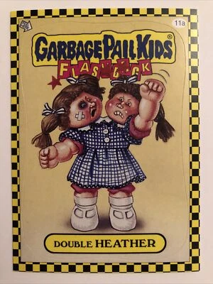 Garbage Pail Kids Topps 2010 Sticker Flashback Series 1 Double Heather 11a - Image 1 of 2