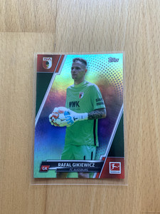 2021-22 Topps Flagship Bundesliga Rafal Gikiewicz Silver /75 FC Augsburg