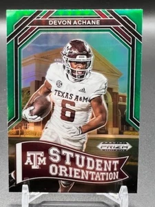 2023 Prizm Draft Picks - Student Orientation De'Von Achane #SO-13 Green Prizm RC - Picture 1 of 1
