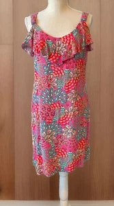 ** Tiana B. Women's Size 8 Dress Short Pink Green Yellow Blue Sleeveless G9-5 - Picture 1 of 11
