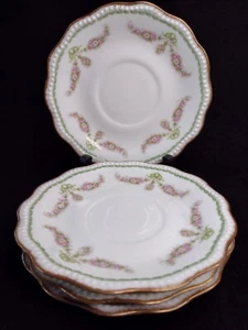 Limoges Anenir SAUCERS by G. Demartine DMT17. 5 5/8" Saucer Set of 4 - Bild 1 von 9