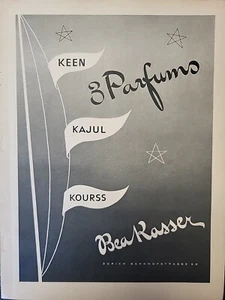 Bea Kasser Perfumes 1947 Print Ad Du Magazine Swiss Keen Kajul Kourss French - Picture 1 of 3