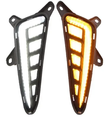 LED DRL 适用于丰田 C-HR CHR 2017 2018 2019 日间行车灯带转向信号 — 第 1/4 张图片