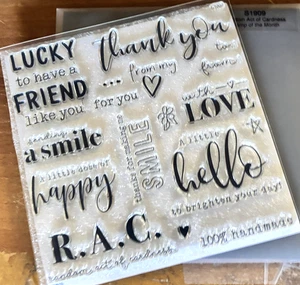 CTMH S1909 RANDOM ACTS OF KINDNESS ~little dose HAPPY, LUCKY to have a FRIEND... - Picture 1 of 3
