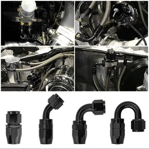 2Pcs AN6/AN8/AN10/AN12 Swivel Hose End Fitting Adapter Oil/Fuel/Gas Hose Line - Picture 1 of 17