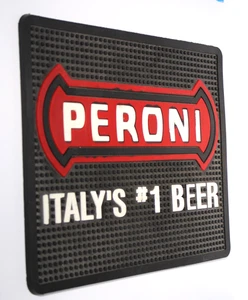 Peroni Italy's #1 Bier - Gummi Barmatte - ca. 12" x 9" - Bild 1 von 2