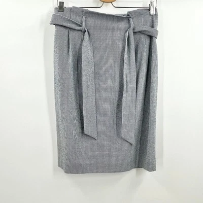 NWT Alex Marie Malia Blue Pinstripe Seersucker Stretch Pencil Skirt Preppy Sz 6 - Image 1 of 4