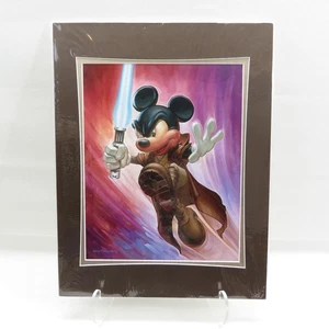 Disney Parks Greg McCullough Mickey Mouse Obi Wan Kenobi Star Wars Print - Picture 1 of 8