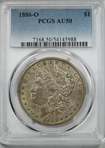 1886-O Morgan Dollar $1 PCGS AU50 - Picture 1 of 5